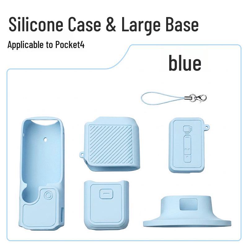DJI Pocket 4/3 Silicone Protective Case with Screen & Drop-proof Desktop Base