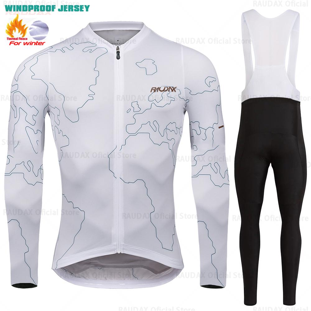 Velvet Warm Cycling Suit Set Cycling Thermal Fleece Clothing Sets Top Cycling Jersey Sport Bike MTB Riding Clothing Warm Jackets for Man