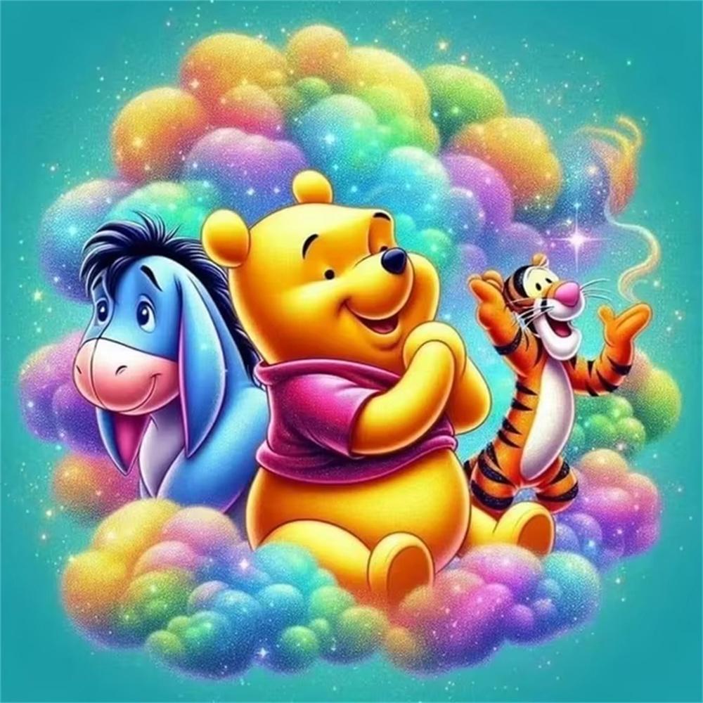 Disney Winnie The Pooh 5D Diamond Painting Full of Diamonds Handmade DIY Cartoon Decorative Painting Diamond Sticker Kit
