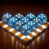 Pocket Dice Set 6-Sided Acrylic Parties Game Dice Kit Rounded Corners Lightweight Gathering Supplies For Entertainment Family