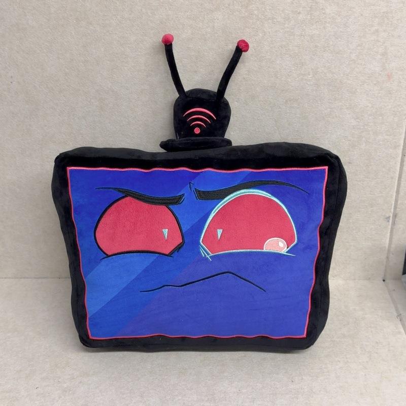 45Cm Manga Hazbin Vox Vincent Stuffed Doll Backrest Plaything Doll Hotel Vox Lovely Snug Throw Pillow Plushies Periphery Bedroom Decorative Snuggly