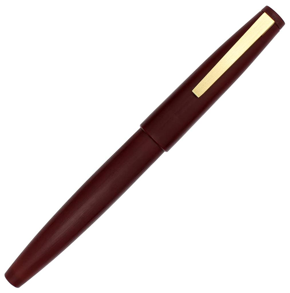 Gullor Color Fountain Pen Simple Converter and Gift Box Gold Extra Fine Nib Red X80, Design, Included, Clip, (0.38mm),