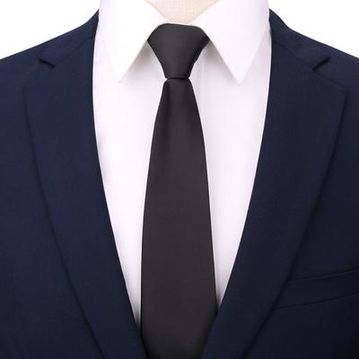 Tie Men'S Dress Business Black Glossy Hand Tie Professional Wedding Groom Korean Version Zipper Hand Tie