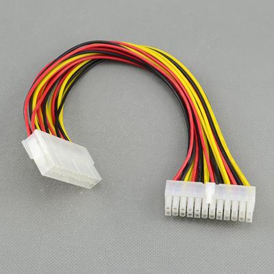 24-pin hann til 24-pin hunn PC PSU strømadapter ATX skjøtekabel kontakt