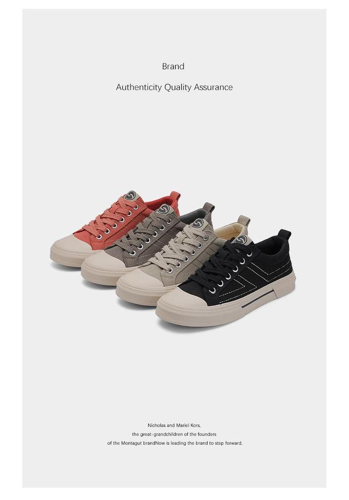 2026 Spring Men's Versatile Canvas Shoes - Fashionable, Comfortable, Low Top Skate Sneakers