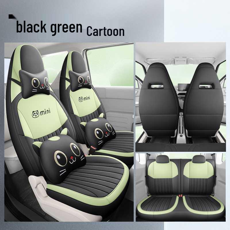 Applicable Panda Mini Leather Seat Cover - Full Coverage, All-Season Cushion, Fits 26/24 New Car Models