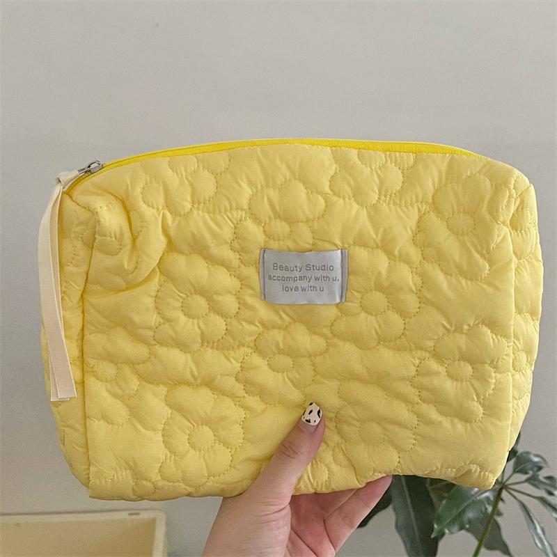 New Flower Pattern Women Makeup Bag Toiletries Cosmetic Organizer Zipper Bag Travel Wash Pouch Cosmetic Bag Female Make Up Bags