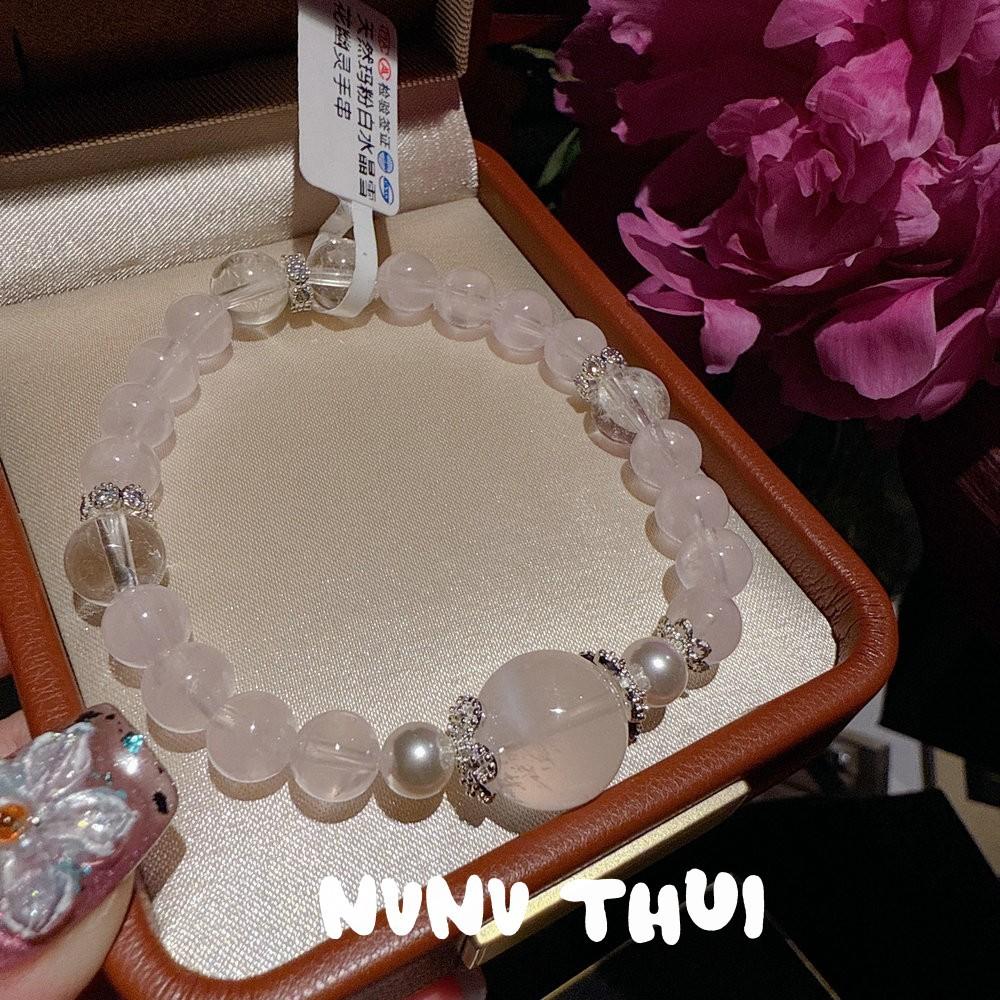 

Purple Jade Grape, Madagascar Pink Crystal Gourd Fulu Bracelet, New Chinese Style, Amethyst Flower God Bracelet.
