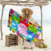 Peppa Pig's Colorful World Beach Towel Soft Durable Quick-Dry Comfortable Lightweight