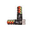 Multicolor Car LED T10 RGB COB Light with Remote Control and Multiple Flashing Modes