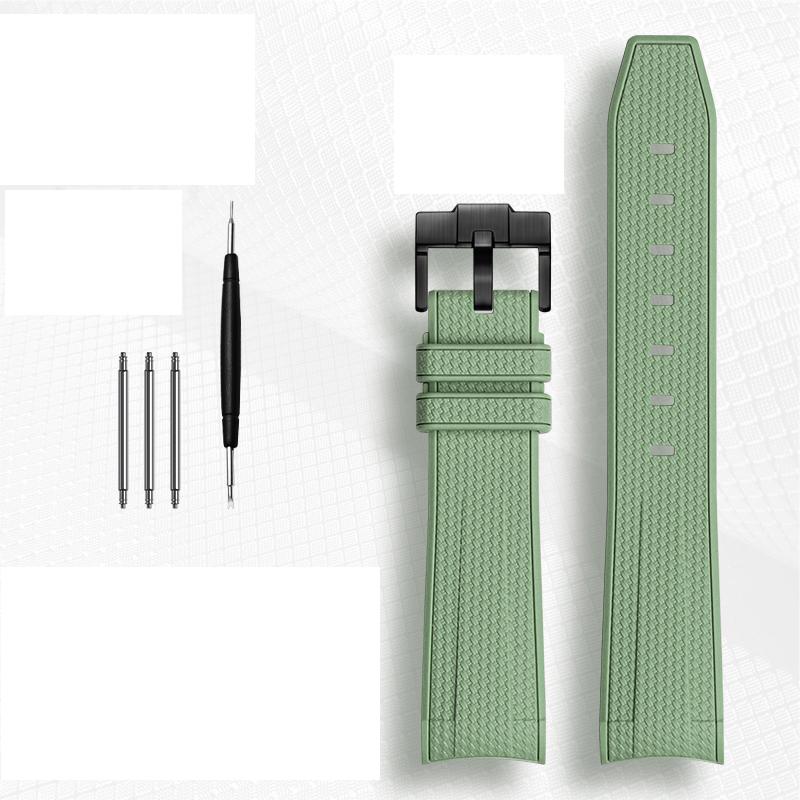 Rubber Watchband for Rolex Omega X Swatch Joint MoonSwatch Constellation Waterproof Sports 20mm Watch Strap Curved End Band