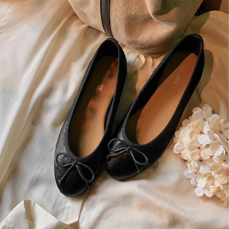 Women's Mary Jane Shoes Autumn Fashion Bow Knot Leopard Outdoor Non Slip Single Shoes Lightweight Comfort Soft Sole Casual Flats