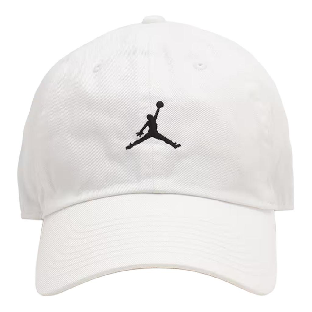 Jordan Logo Embroidered Cotton Baseball Cap Unisex hats White Black HQ1963-100
