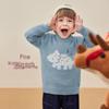 JELLYBABY Kids Crewneck Thermal Knit Sweater
