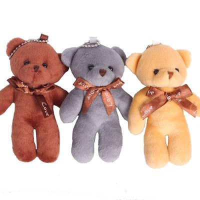 12Pcs/Lot Soft Stuffed Bear Plush Toys Mini Teddy Bear Dolls Toy Small Gifts