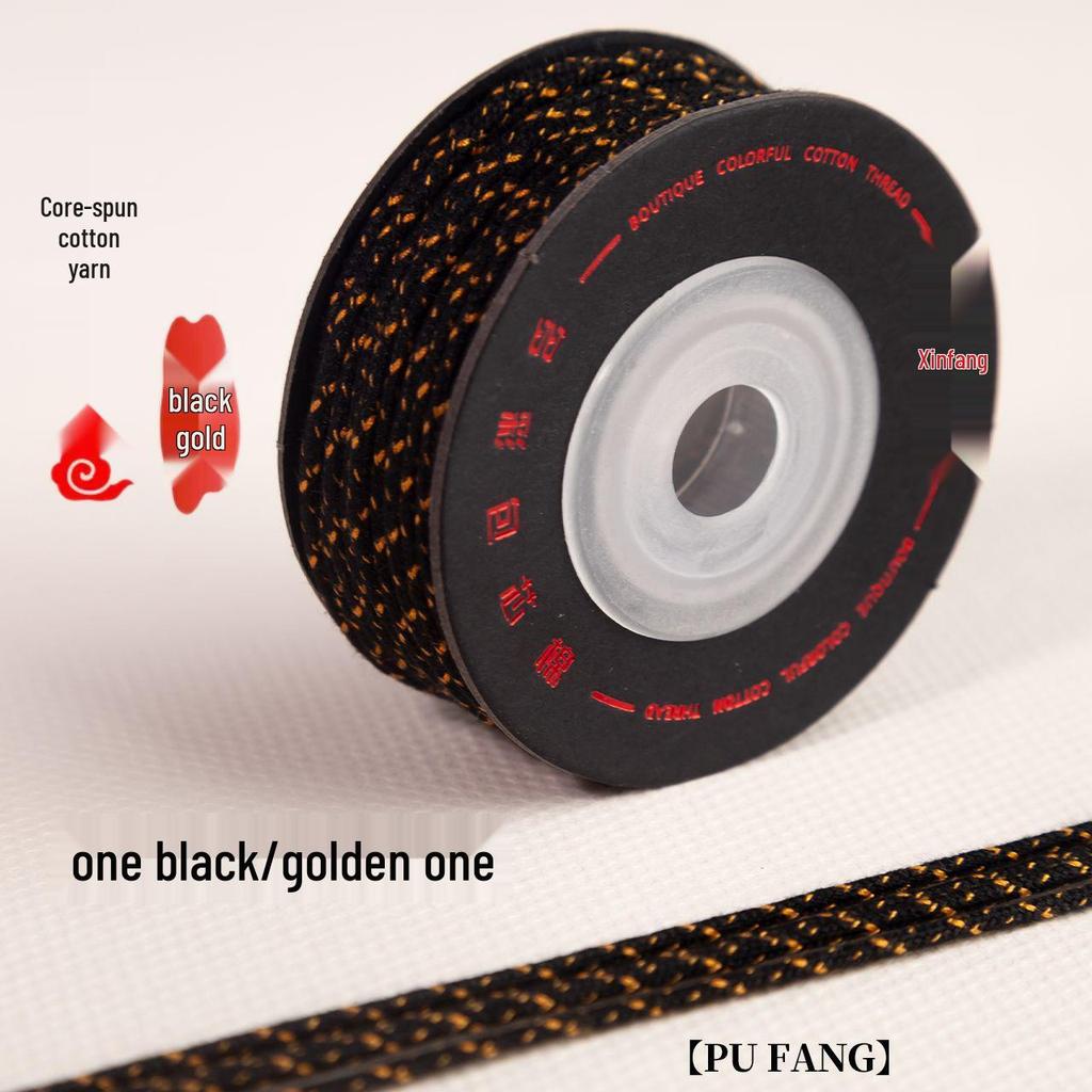 Large Roll Braided Core-Spun Cotton Cord for Hand-Woven Wenwan and Star Moon Vajra Bracelets