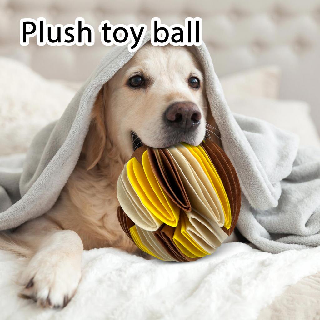 Inner Roll Sniffing Ball Pet Dog Intelligence Training Toy Amuse Pet Bubble Rubber Ball