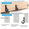 New With Screw Lights Hook Plastic Black White Garage Hooks Lights Holder Indoor And Outdoor