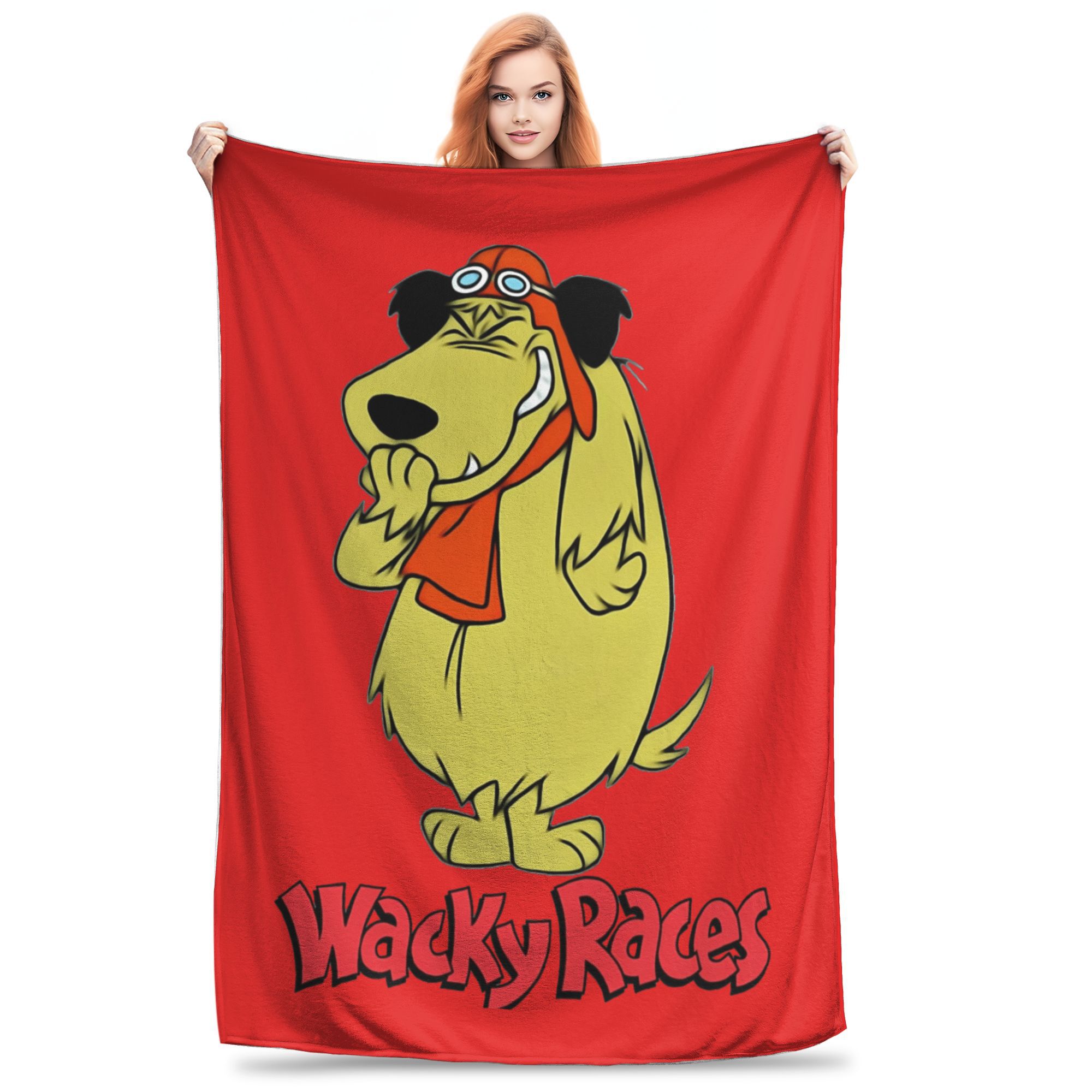 

Vintage 90 s Cartoon Movie Flannel Blankets Wacky Races Customized Throw Blankets for Sofa Bedding Lounge 200x150cm Quilt, 30x40in