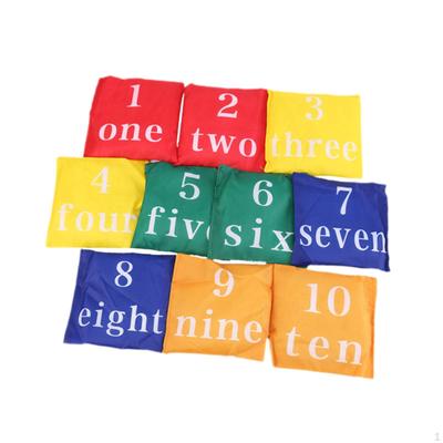 10x Bean Bags, Kids Toys Hand Toss Game Carnival Toy, Throwing Cornhole Bags for