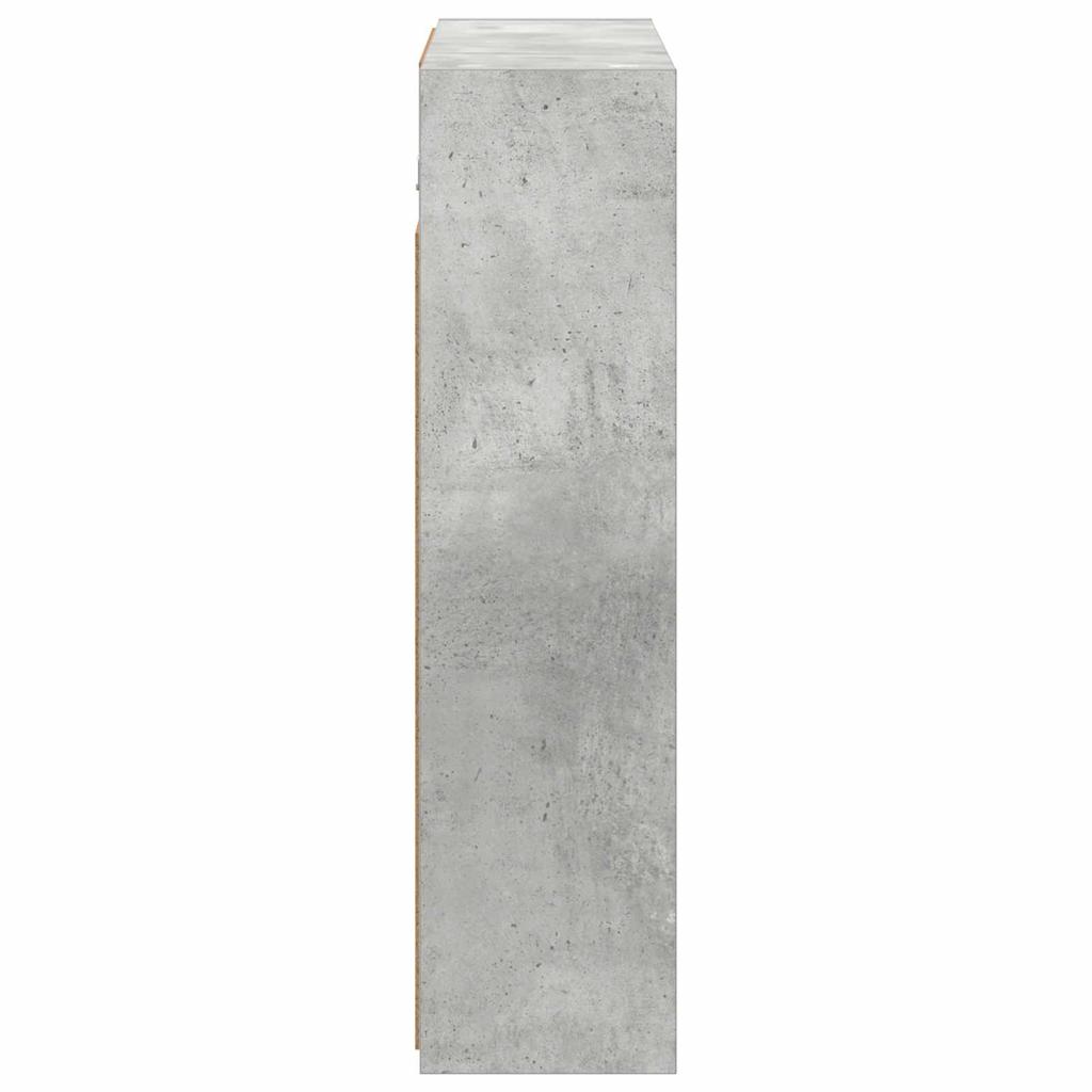 Bathroom Mirror Cabinet Concrete Grey 63.5 x 16 x 62.5 cm