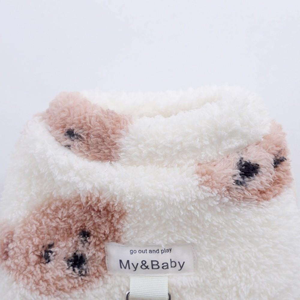 Plush Dog Clothes Cartoon Bear Dog Costume New Puppy Clothes Vest  For Small Medium Dog