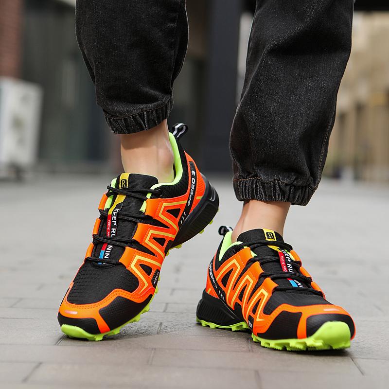 Pantofi de drumeție pentru bărbați Pantofi de alergare în aer liber Pantofi de antrenament de drumeție cu plasă respirabil Dimensiune mare 39-47 Pantofi de jogging sport ocazional