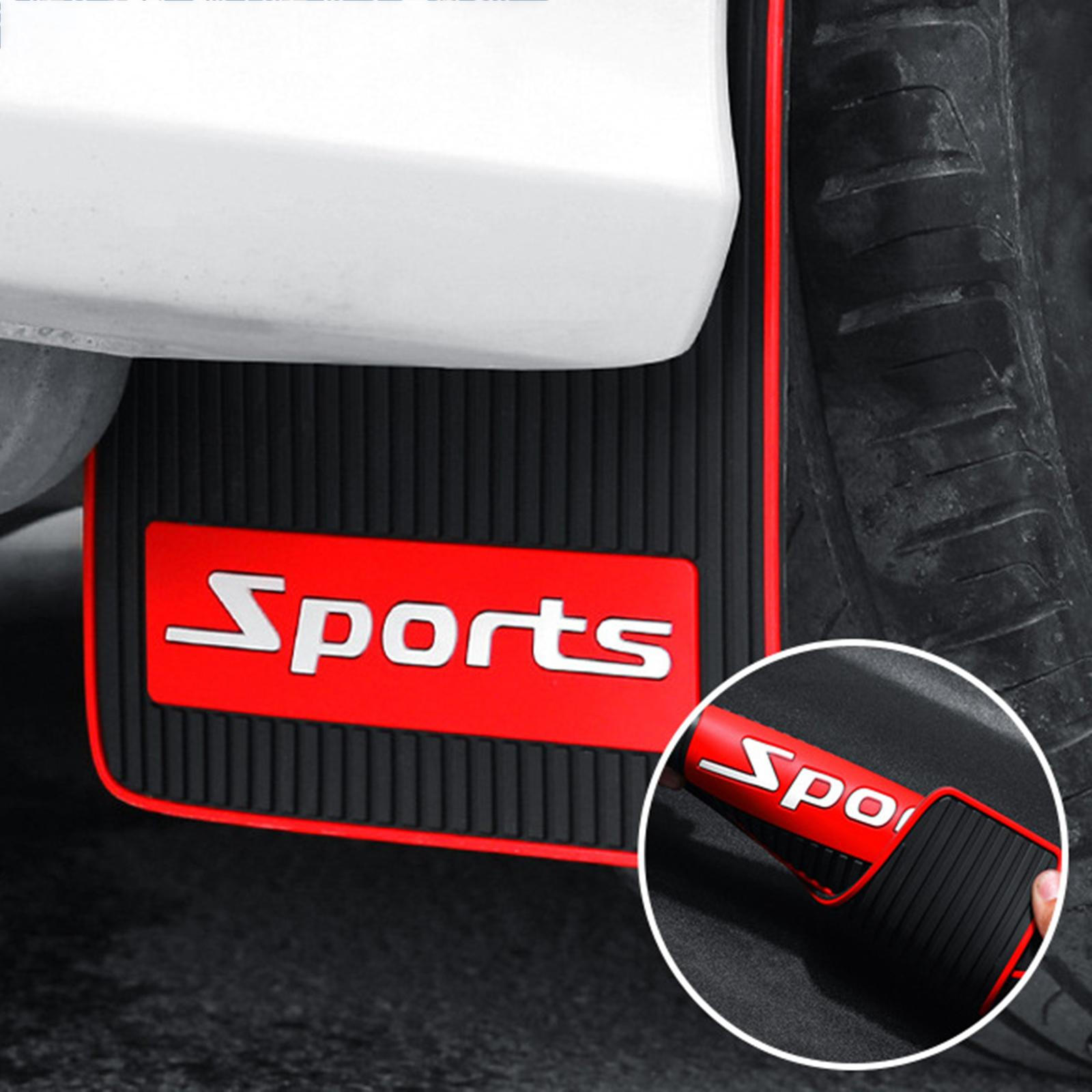 Car Mud Flaps Splash Guards Scratch Resistant with Hardware No Collision Automotive Mudguard for 2Pcs
