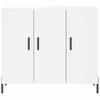 Sideboard White 90 x 34 x 80 cm Particleboard