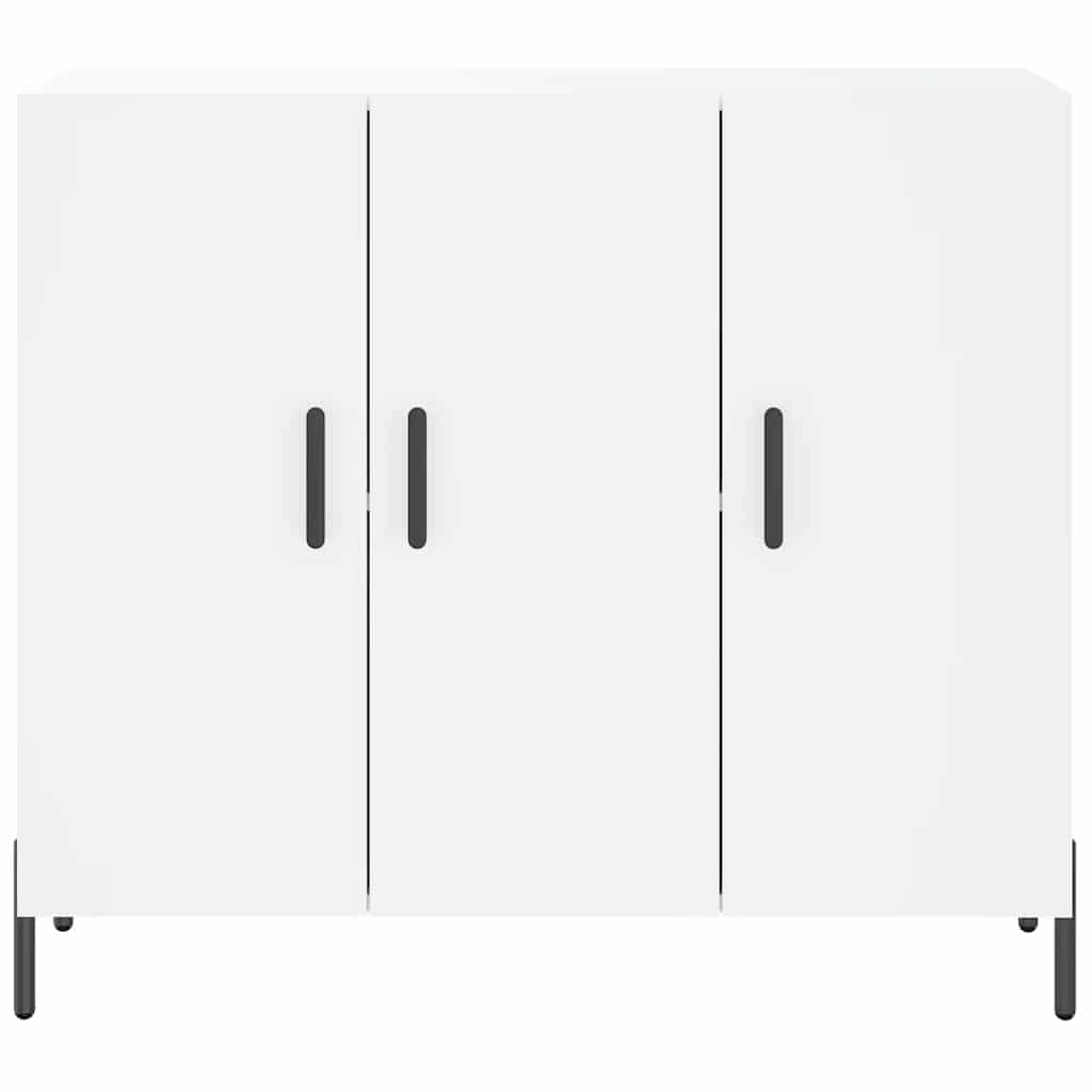 Sideboard White 90 x 34 x 80 cm Particleboard