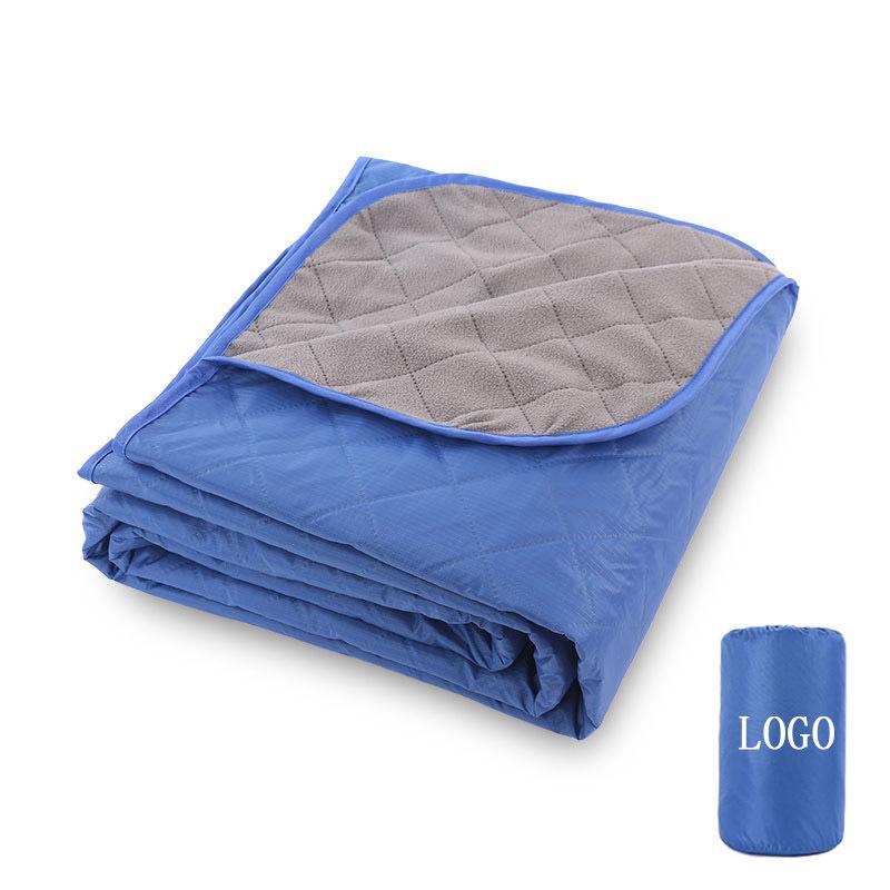 Waterproof Polar Fleece Camping Blanket: Windproof, Thick, Portable Picnic & Nap Mat