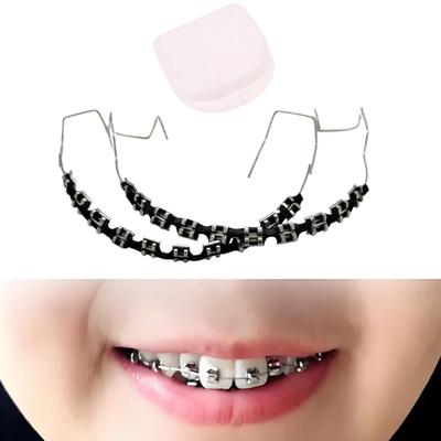 Temporary Tooth Decoration Practice Prop,Supplies Metal Bracket for Students