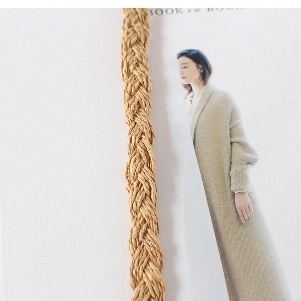 Half Round Straw Bag Rattan Shoulder Bag Zipper Woven Half Moon Crossbody Handbags Bohemia Vacation for Women