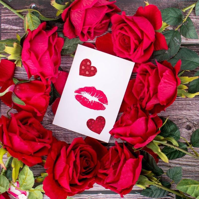 Heart Shaped Stickers Pack of 24 Love Decorative Stickers Valentines Stickers for Kid Love Stickers Gift for DIY Cards