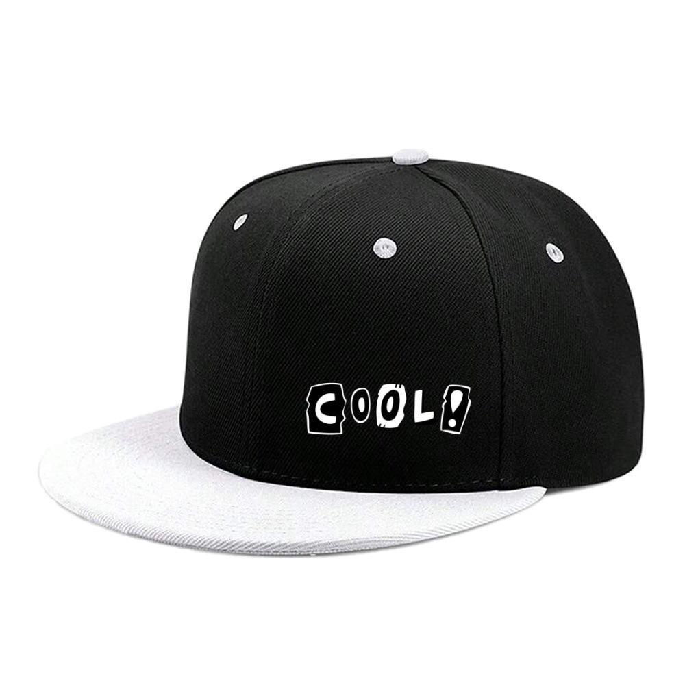 Best- Korean Hip-Hop Hat With English Print Baseball Cap For Men, Skateboard Flat Brim Hat, Korean Version Hat
