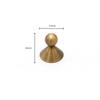 Modern Zinc Alloy Wardrobe Door Handle Single Hole Nordic Minimalist Cabinet Knob Drawer Handle Furniture Hardware