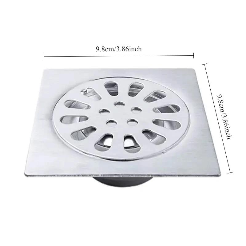 

Floor Drains Stainless Steel Floor Drain Household Bathroom Balcony Washing Machine Sewer Toilet Hotel Sink Drain Drain Cover