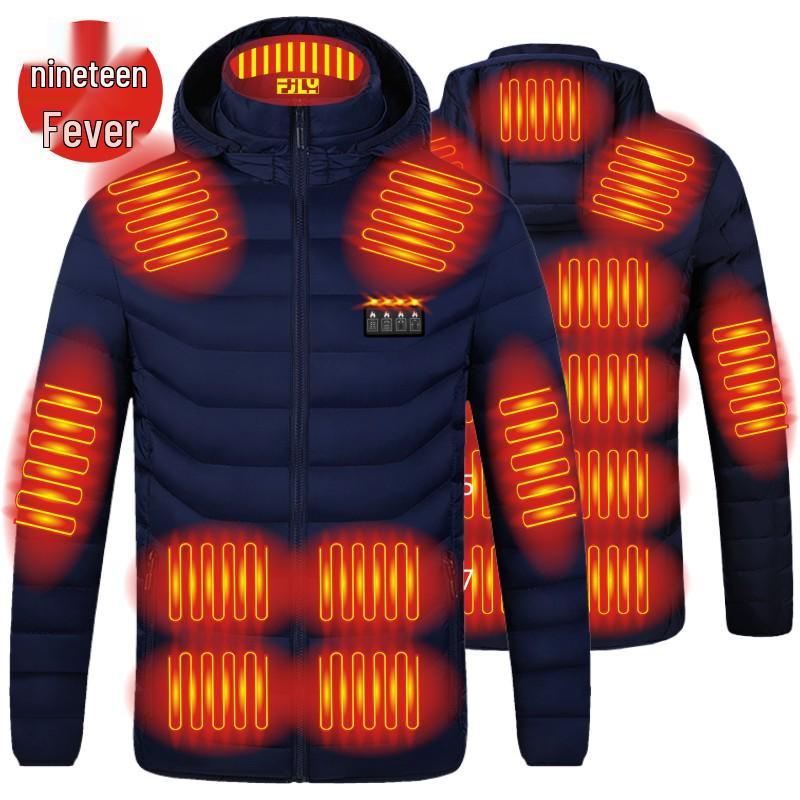 Jachetă Unisex Smart din Bumbac cu Încălzire USB - Îmbrăcăminte Exterioară Rezistentă la Frig