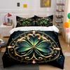 Decorative Clover Design Set Soft Comfortable Duvet Cover Bedding Set Included 1*Duvet Cover & 2*Pillowcases, Gift