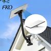Carbon Steel Solar Panel Mount Terminal Plate Bracket, Roof Installation Weather Resistant High-Strength Adjustable Anti-corrosion Bracket