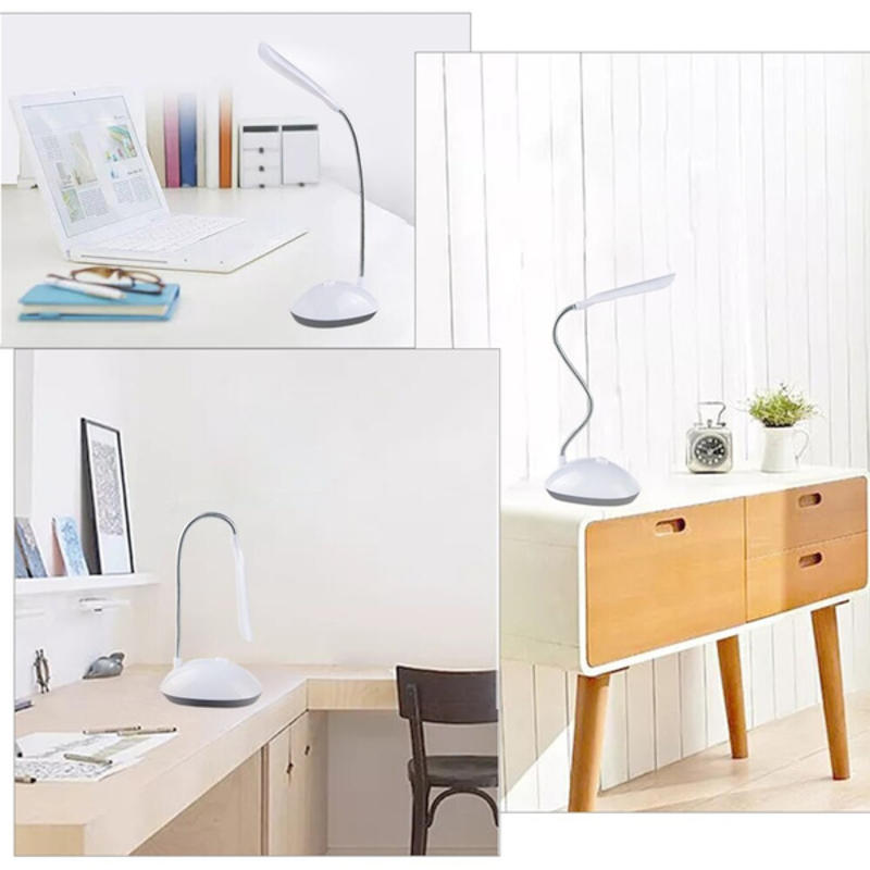 LED Table Lamp Table Lamp Folding Reading Lamp AA Dimmer Battery Powered Bl