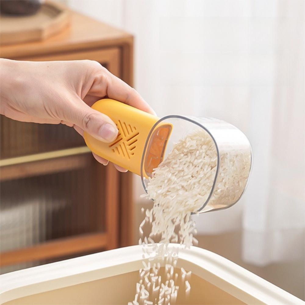 With Scale Household Food Spoon PET Grains Digging Noodle Scoop Cute Kitchen Rice Scoop