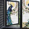 European Vintage Glass Paste Custom Toilet Opaque Painting Tiffany Imitation Art Film Electrostatic Scrub Window Paper