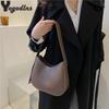 PU-Leder Modisches Design Umhängetaschen Für Damen Sommer Reise Schultertaschen Große Kapazität Handtaschen und Geldbörse Achselhöhle Hobo-Tasche