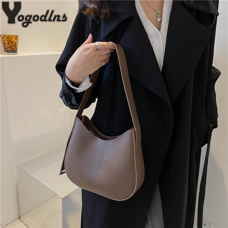 PU Leather Fashi Design Crossbody Bags For Women Summer Travel Shoulder Bags Large Capacity Handbags and Purse Armpit Hobo Bag