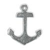 Silver Anchor Wax Motif 2.5x3cm 2 Pieces