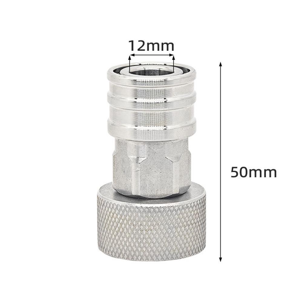 2Pcs Cleaning Machine Connector Stainless Steel 1/4 Female Garden Hose Fittings 3/4 Adapter Quick-connect Pressure Washer Parts