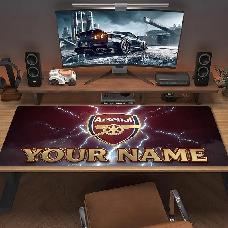 Tappetino per Mouse Personalizzato Arsenal ARSENAL Cuscino Grande per Tavolo da Gioco Antiscivolo per Laptop Tablet Mousepad Grande Tappetino XXL Mini PC Playmat Con Bordo Lock_XIA