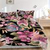 Set Lenzuola con Motivo Floreale 3 Pezzi, Adatto per la Decorazione della Camera da Letto, (Include 1 Copripiumino e 2 Federe, Piumone Non Incluso) yy250822136