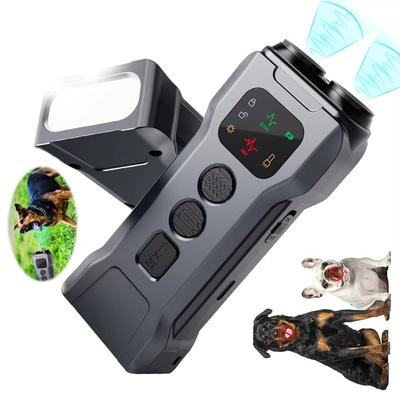 Neues Ultraschall-Hundeabwehr-Trainingsgerät Typ-C Wiederaufladbar Anti-Hundegebell Stoppt Bellen Abschreckungsgerät Mit LED-Taschenlampe
